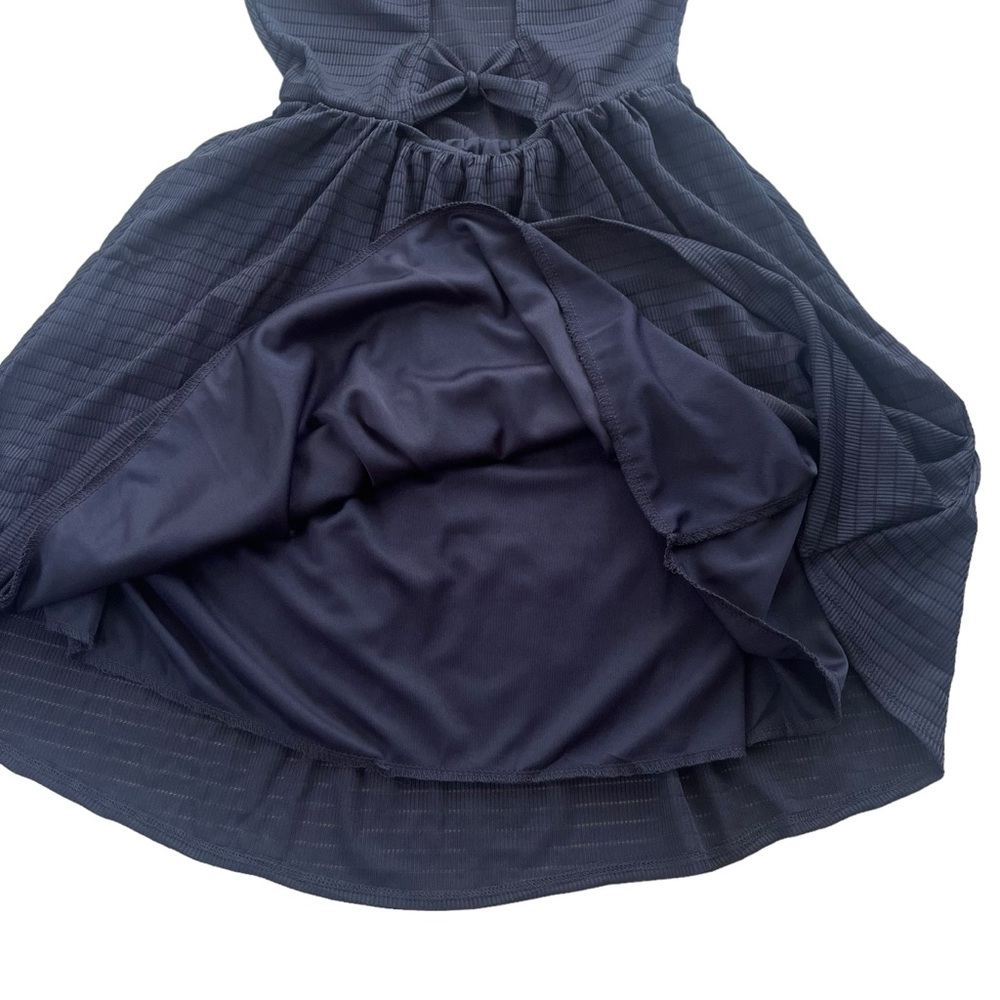 Ocean Drive Junior’s Size Medium Navy Sleeveless Sheer Bow Back Tank Dress A1046 - Picture 13 of 15